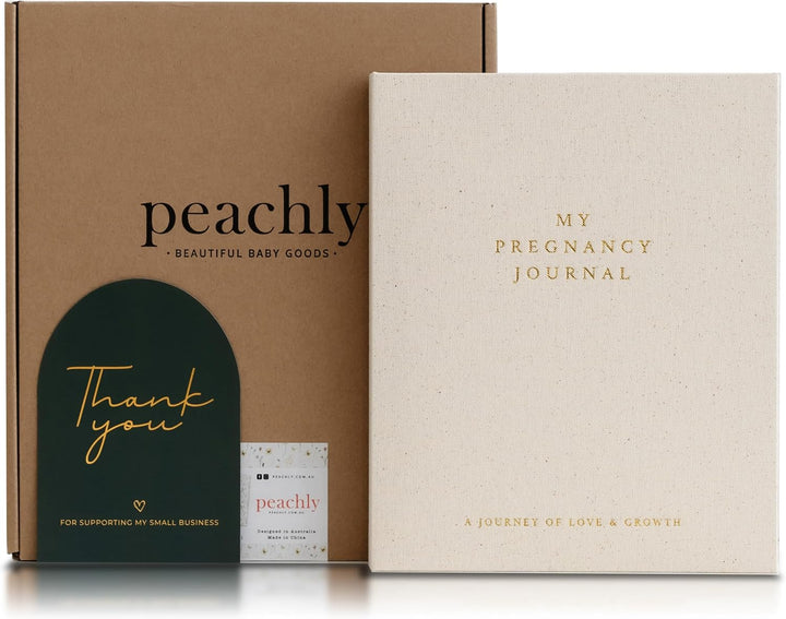 Pregnancy Journal - Linen Pregnancy Book to Capture Every Milestone - Pregnancy Must Haves - Baby Book Keepsake Pregnancy Journals for First Time Moms and Experienced Moms