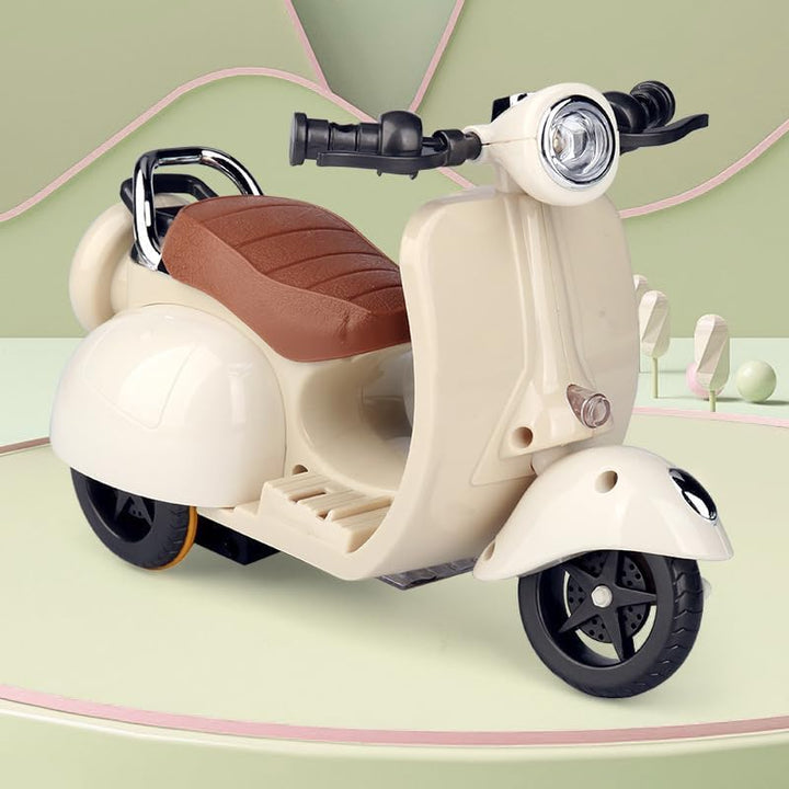 TOARGONA Scooter Vehicles for Labubu Electric Toy Motorcycle with Music & Lights Funny Doll Accessory Could Rotate 360° Battery Not Included