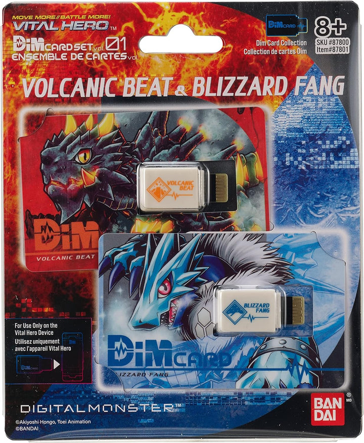 - Digimon - Vital Hero DIM Card Pack (Volcanic Beat & Blizzard Fang)