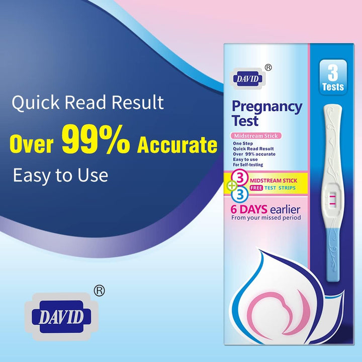 Pregnancy Test Early Detection HCG Test for Fertility Women, over 99% Accurate and Reliable Results, Pruebas De Embarazo 6 Days before Missed Period 6 Count