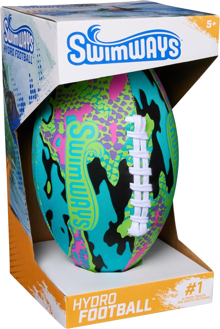 Hydro Waterproof Football, Outdoor Games for Adults and Kids, Swimming Pool Accessories and Pool Party Games,9.25 Inches, Green