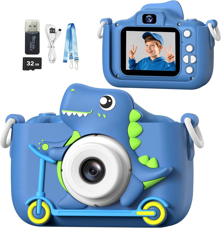 Kids Camera Toys for 3-12 Years Old Boys Girls Children,Portable Child Digital Video Camera with Silicone Cover, Christmas Birthday Gifts for Toddler Age 3 4 5 6 7 8 9 (Camo Pink)
