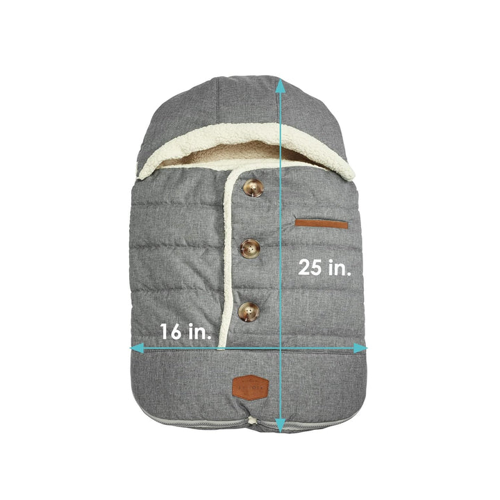 - Urban Bundleme, Canopy Style Bunting Bag to Protect Baby from Cold & Winter Weather in Car Seats & Strollers, Graphite, Infant, Grey