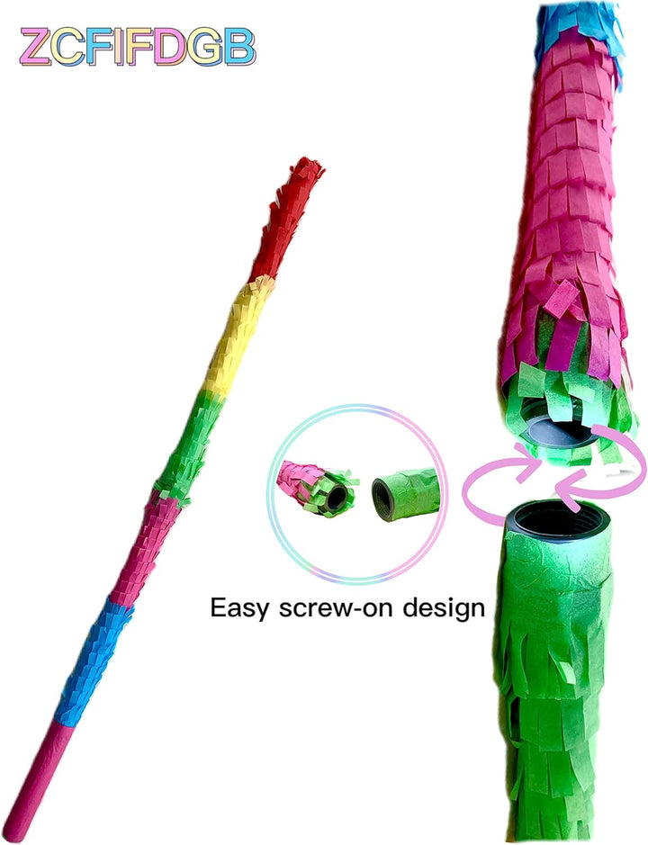 32-Inch Pinata Sticks,Pinata Sticks That Won'T Break,The Quality Is Veryvery Hard.Kids Can Enjoy Playing at the Pinata Party without Worrying about It Getting Damaged.Pinata Sticks Kids Love