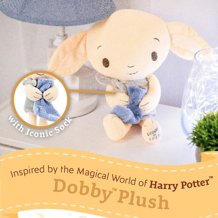 Harry Potter Dobby Plush Stuffed Animal the Lovable House Elf Holding His Iconic Sock for Babies, Toddlers, and Kids 15 Inches
