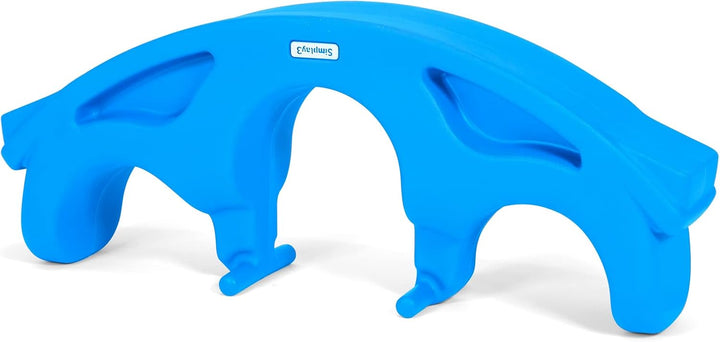 Rock and Roll Teeter Totter Seesaw - Rocking Fun for Two Toddlers or Kids Ages 18 Months to 5 Yrs- Sapphire, Made in USA