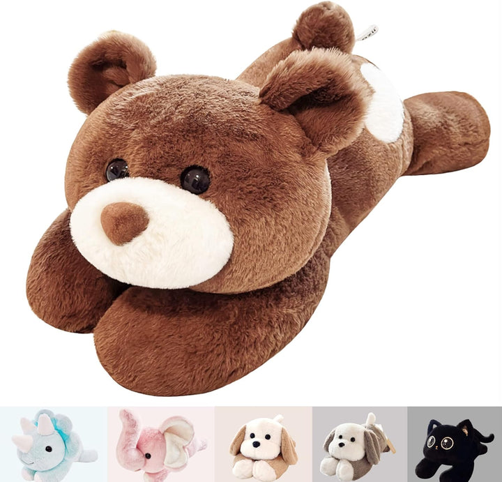 20" | 4 Pounds Highland Cow Weighted Stuffed Animals with Unscented Microwavable Heating Pad, Cute Coolable Heatable Weighted Plush Warm Gift for Kids & Adults