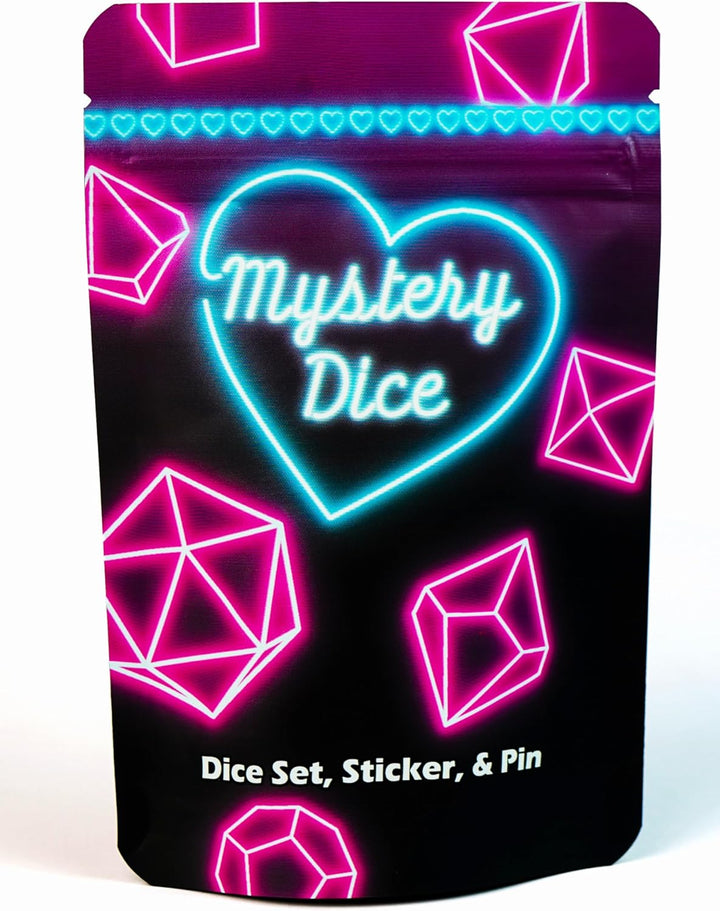 Mystery Dice, DND Dice Set of 7 Polyhedral Dice, Wide Range of Patterns, Gaming Dice, Suitable for Role Playing, Table Games (Mystery Pack of 1)