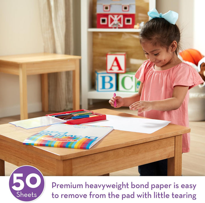 Drawing Pad (9 X 12 Inches) with 50 Sheets of White Bond Paper