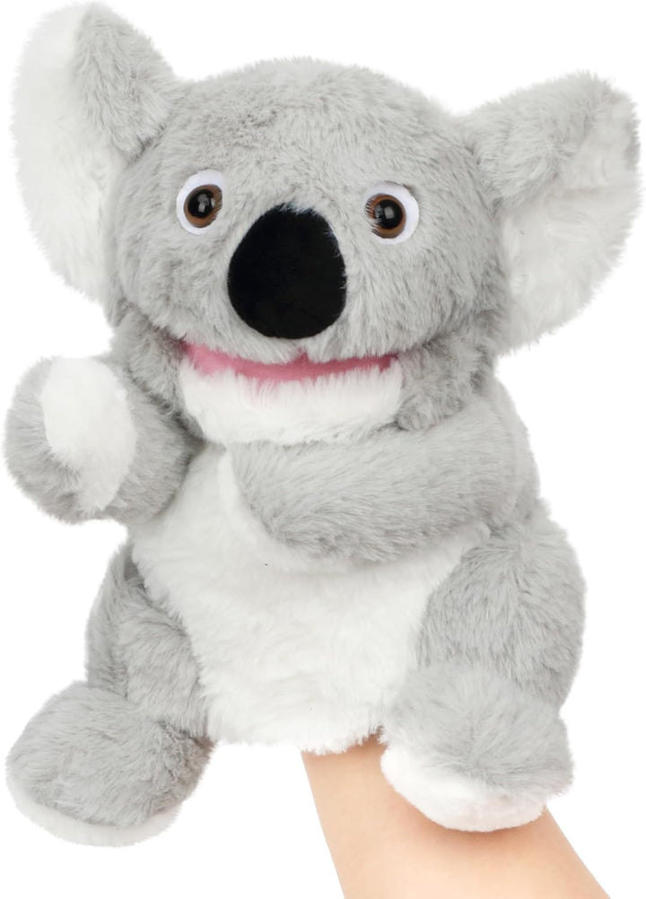 Puppy Hand Puppet Soft Animal Plush Toy with Movable Mouth Interactive Storytelling Cute Dog Toys Creativity and Imagination Christmas Birthday Gifts for Toddlers Kids,12.5''