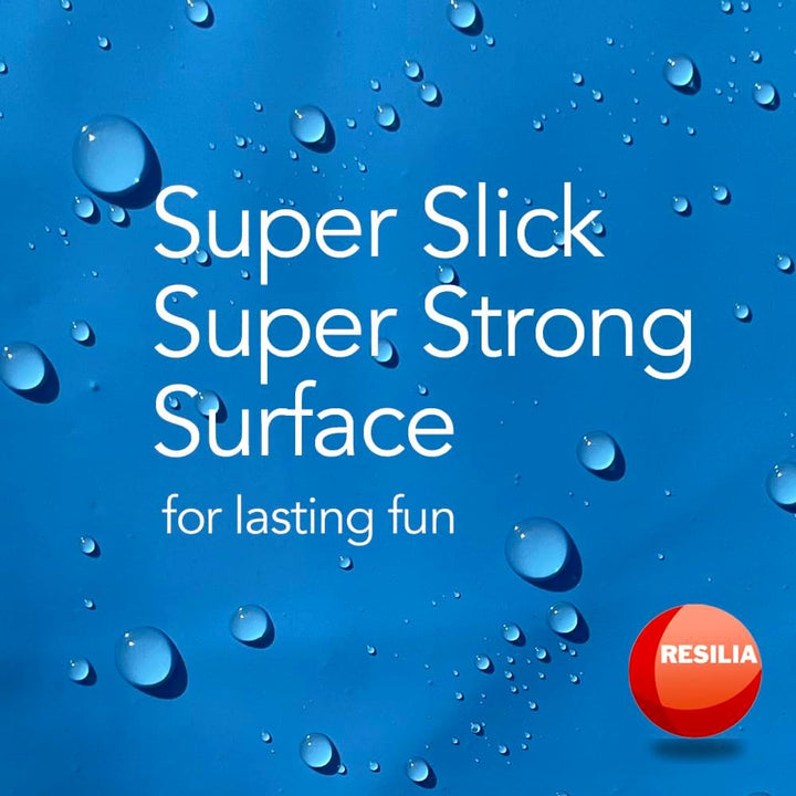 - Super Slip Lawn Water Slide XXL, 30 Feet Long X 8 Feet Wide, for Adults and Teens, Powder Blue with Hold Steady Stakes, Made in the USA