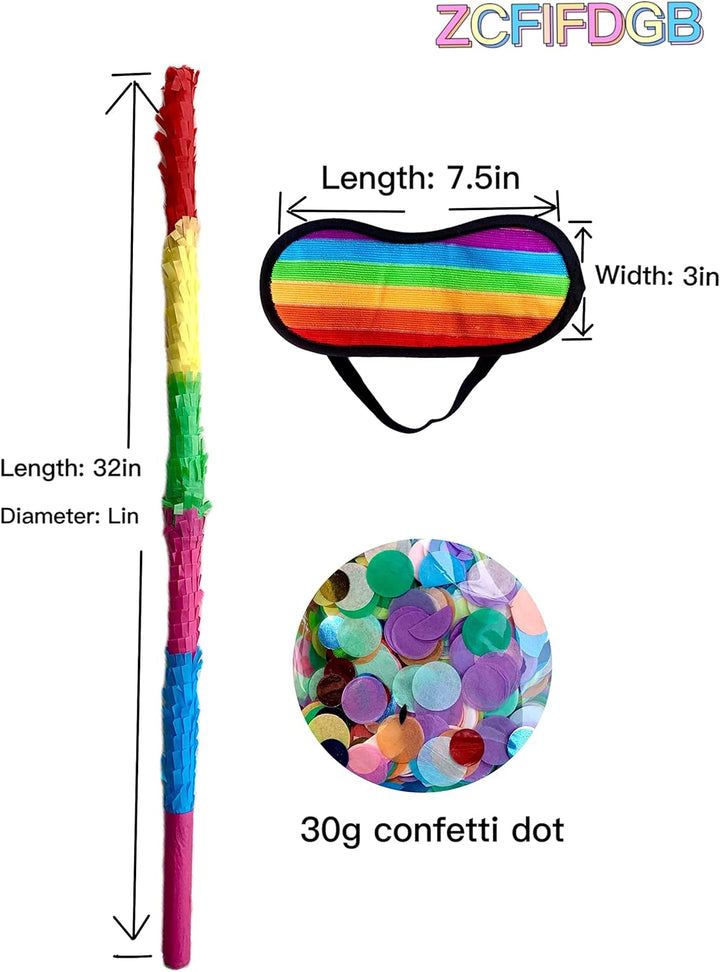 32-Inch Pinata Sticks,Pinata Sticks That Won'T Break,The Quality Is Veryvery Hard.Kids Can Enjoy Playing at the Pinata Party without Worrying about It Getting Damaged.Pinata Sticks Kids Love