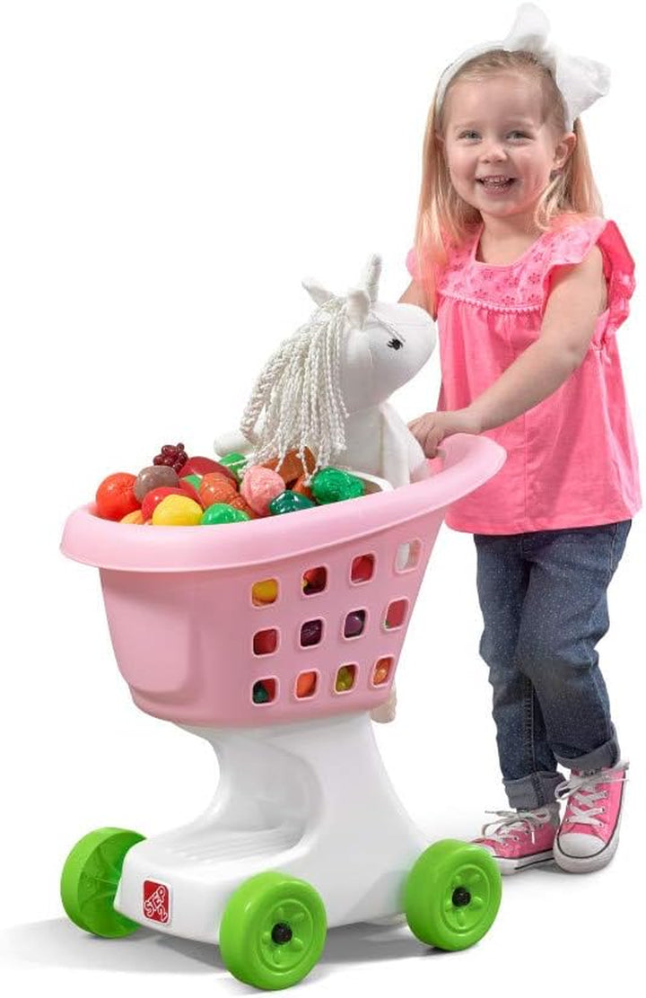 Little Helper'S Shopping Cart for Kids, Play Grocery Cart, Made of Durable Plastic, for Toddlers 2+ Years Old, Blue