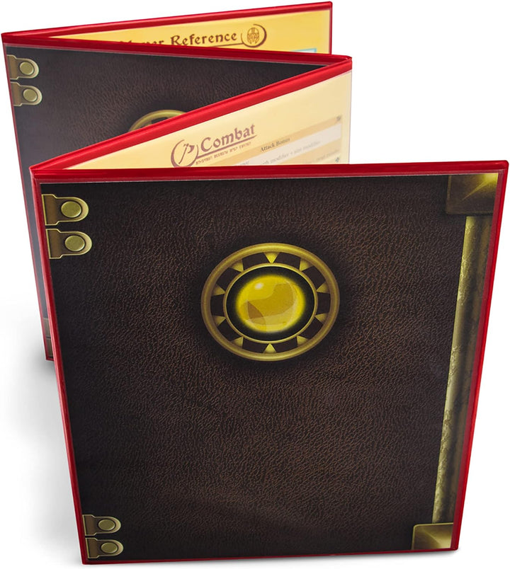 the Master'S Tome 4-Panel Customizable GM Screen with Free Inserts – Dry Erase, Dungeon & Game Master Accessory for Tabletop RPG Campaigns (Black)