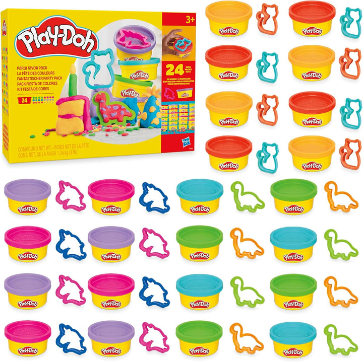 Party Favor Pack, Bulk 24 Pack of Modeling Compound with Cutters, Classroom Supplies for Arts & Crafts, Back to School Gifts & Prize Toys for Kids, Ages 3+ (Amazon Exclusive)