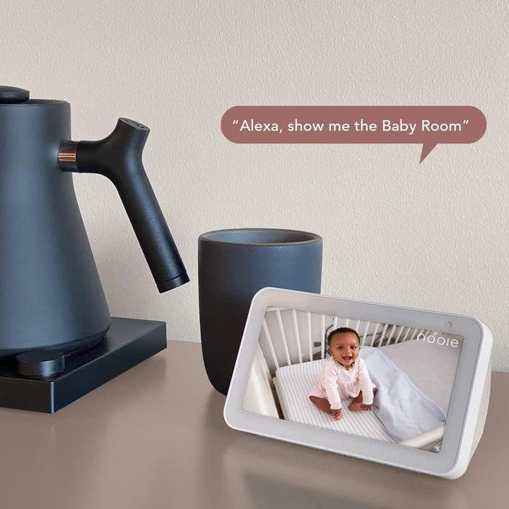 Baby Monitor Wifi Smartphone 2K Baby Monitor with Night Vision Baby Camera Indoor, 360-Degree Motion Tracking, Works with Alexa, Two-Way Audio, Motion & Sound Detection,Sd Card or Cloud