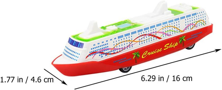 Cruise Model Toy 5Pcs Friction Powered Car Pull Back Cruise Model Go Friction Powered Vehicles Truck Inertia Toys Kids Educational S for Party Rewards Gliding