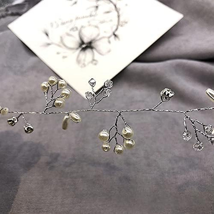 Wedding Flower Vine Tiara Bride Head Chain Bridal Bride Hair Ornaments Wedding Hair Jewelry Accessories