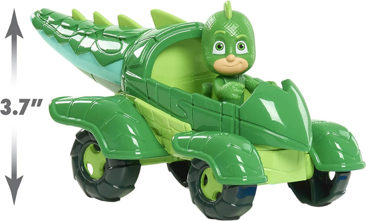 Gekko & Gekko Mobile, 2-Piece Articulated Action Figure and Vehicle Set, Green, Kids Toys for Ages 3 up by