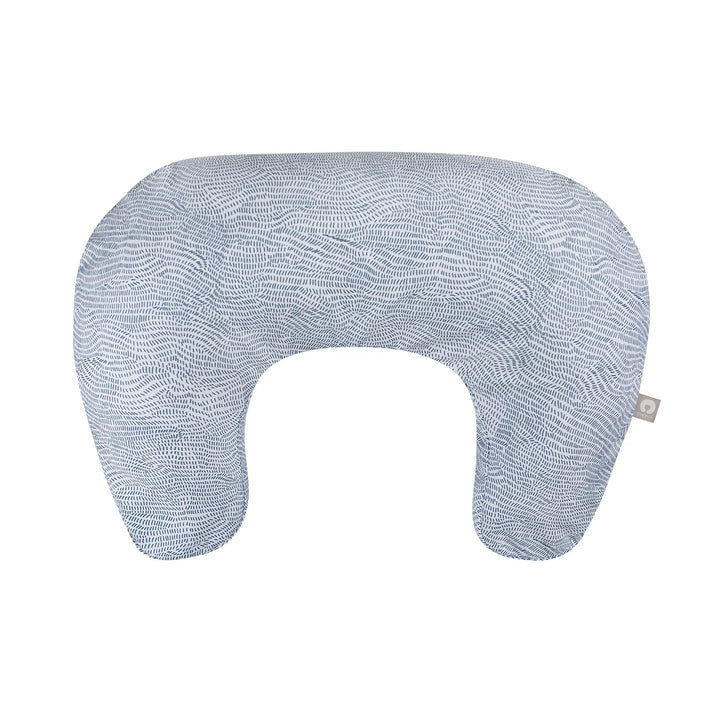 Original Nursing Pillow, Gray Taupe Leaves, Ergonomic Nursing Essentials for Bottle and Breastfeeding, Firm Fiber Fill, with Removable Pillow Cover, Machine Washable