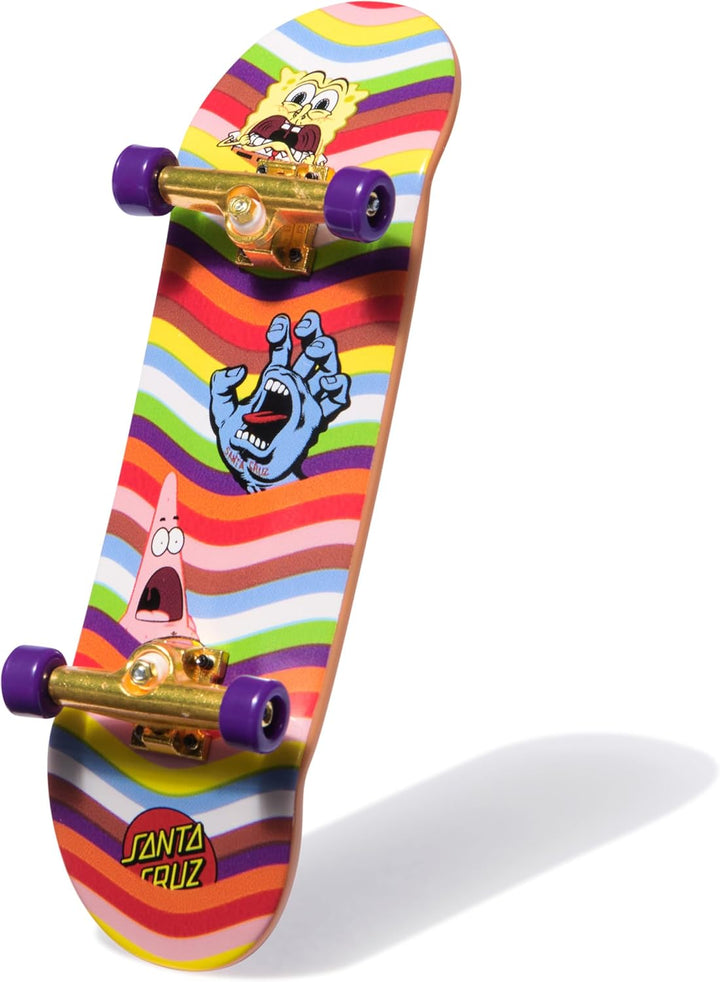 TECH DECK, Spongebob Sk8Shop Fingerboard Bonus Pack, Collectible and Customizable Mini Skateboards, Kids Toys for Ages 6 and Up