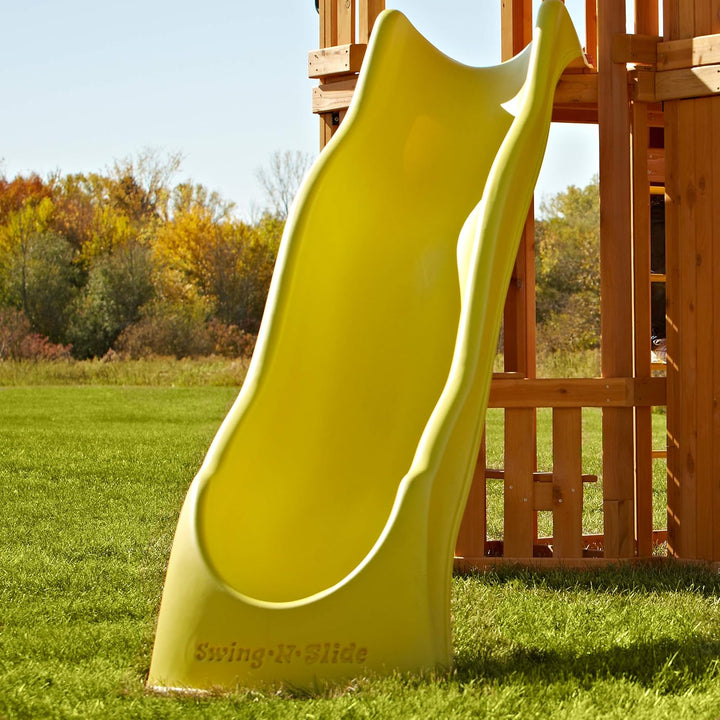NE 3062 Super Speedwave Slide for 5' Swing Set Decks, Yellow
