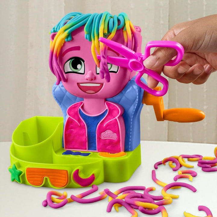 Hair Stylin' Salon Playset with 6 Cans, Pretend Play Toys for Girls and Boys Ages 3 and Up