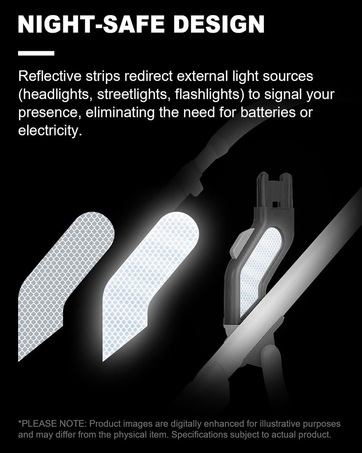 Upper Adapter Accessories with Reflective Strips, Compatible with Uppababy Vista V2/V3 Strollers, Bassinet, Toddler Seat, Aria, Mesa V2/Max – 1 Set (2 Pcs) + Bonus Hook