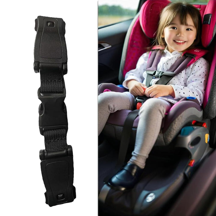 2 Pcs Seat Chest Harness Buckle,Anti Escape Seat Strap Baby Harness Chest Buckle,Baby Anti-Slip Safety Strap,For Strollers,High Chairs,Baby Carrier,Schoolbags(Black)