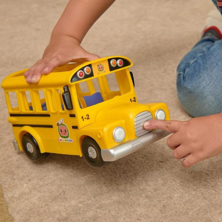 Official Musical Yellow School Bus, Plays Clips from ‘Wheels on the Bus,’ Featuring Removable JJ Figure – Character Toys for Babies, Toddlers, and Kids