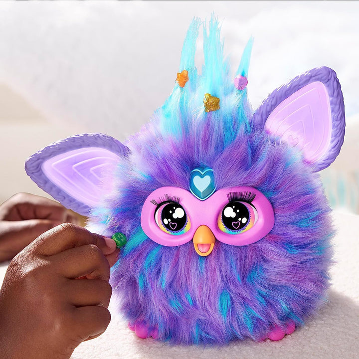Purple, 15 Fashion Accessories, Interactive Plush Toys for 6 Year Old Girls & Boys & Up, Voice Activated Animatronic