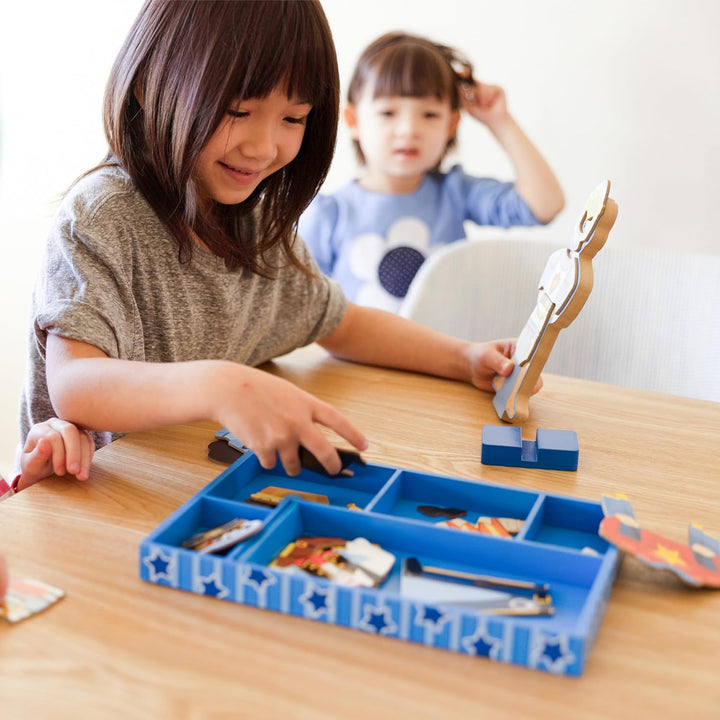 Joey Magnetic Wooden Dress-Up Pretend Play Set (25+ Pcs)