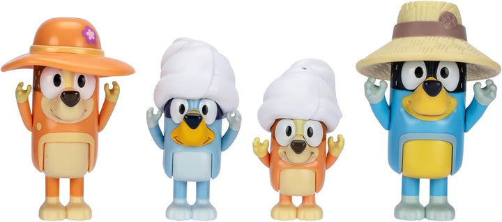 Figure 4-Packs, Halloween, 2.5" Poseable, Bingo, Chloe & Lucky Dressed in Halloween Costumes, with Accessories, Kids Can Recreate Their Favorite Moments