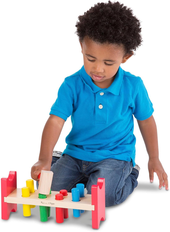 Deluxe Wooden Pound-A-Peg Toy with Hammer - FSC Certified