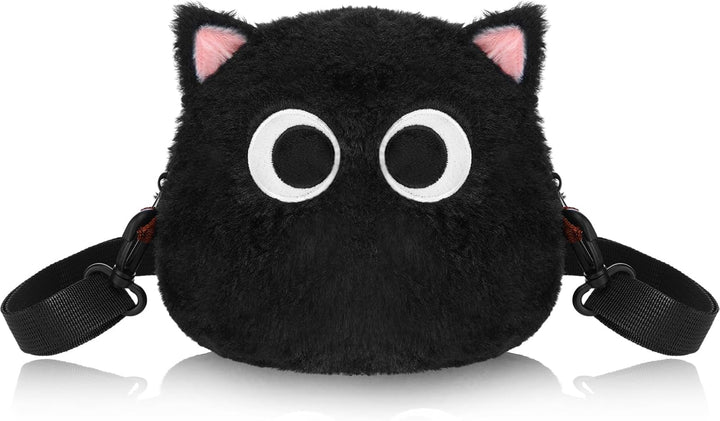 Crossbody Bag Cute Plush Purse Backpack Kawaii Wallet Girls Cartoon Animal Lolita Bag with Chain Strap
