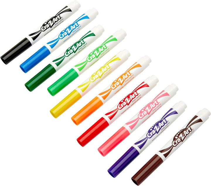 Classic Super Washable Markers, Broad Tip, Assorted Barrel, Assorted Ink, Pack of 10 Markers