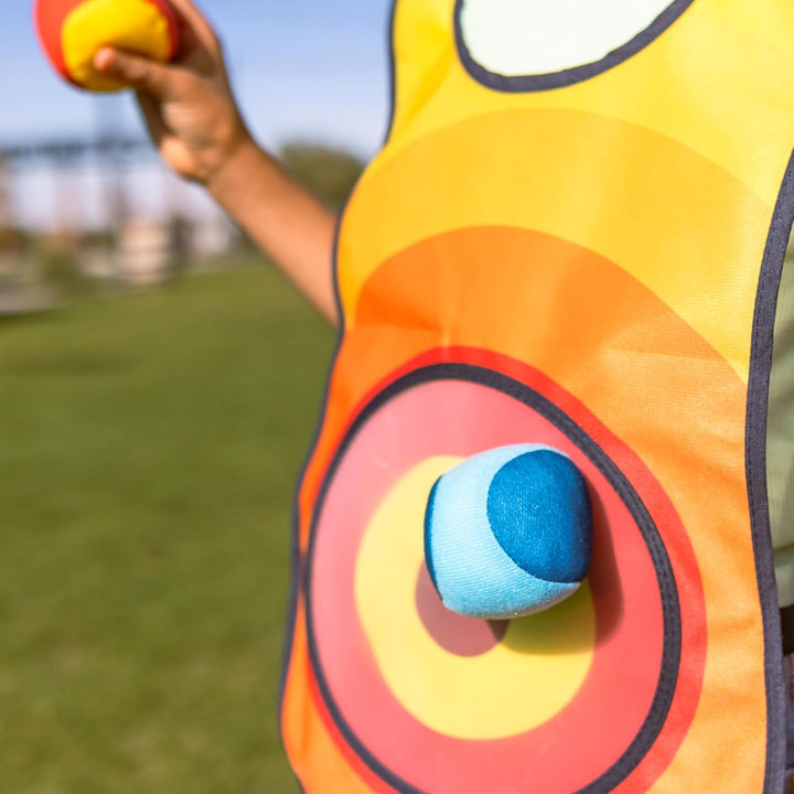 - Toss and Tag Vests - Outdoor Tag and Target Game - Soft and Safe Play - Great for Preschoolers - Ages 3 and Up