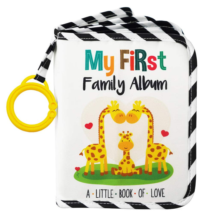 ™ Baby'S My First Family Album | Soft Photo Cloth Book Gift Set for Newborn Toddler & Kids (Elephant)