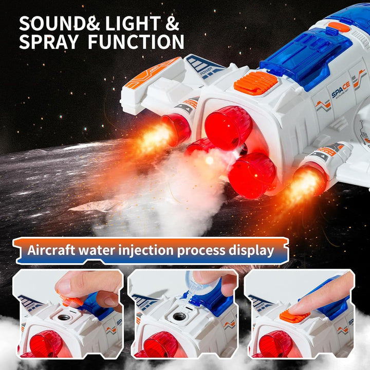 Concentration Focus, Rocket Spaceship Shuttle Toy, with Astronaut Figure - Rocket Toys, Oys - Astronaut Exploration Birthday Plane Gift, Educational, Concentration, Learning