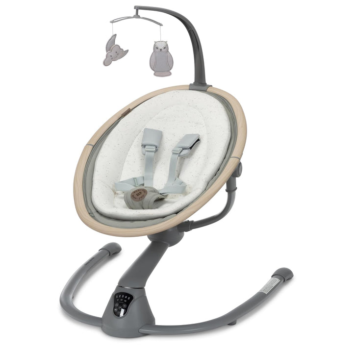 Cassia Baby Swings for Infants: Smart Portable Baby Swing with Music, Lightweight & Foldable Baby Swing, 360 Rotation Infant Swing, Classic Oat