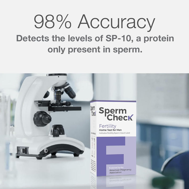 Fertility Sperm Count Test for Men, at Home Sperm Test, Easy to Read Results, over 98% Accurate