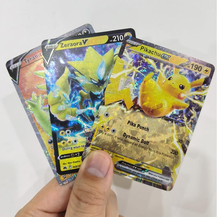55 PCS Diamond Foil Battle Cards – Rare V, GX, VMAX Styles – No Duplicates – Premium Trading Card Set – Gift for Kids & Collectors – Compatible Game Cards