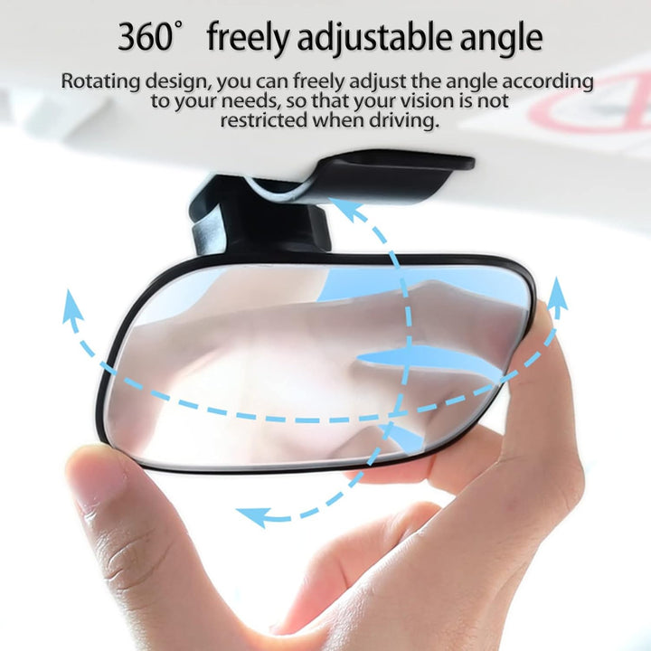 Universal Car Interior Rearview Baby Mirror Wide Angle Convex Mirror Clip-On Mirrors for Viewing Rear Passengers