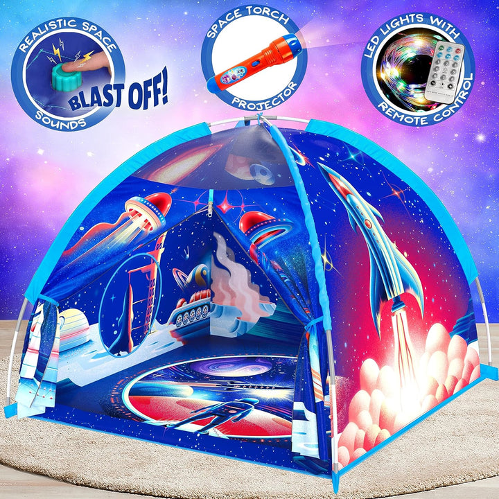 Dino Super Dome with Roar Button, Dinosaur Toys and LED Lights - Epic Dinosaur Tent for Kids Aged 3-12 Perfect for Indoor & Outdoor Adventures