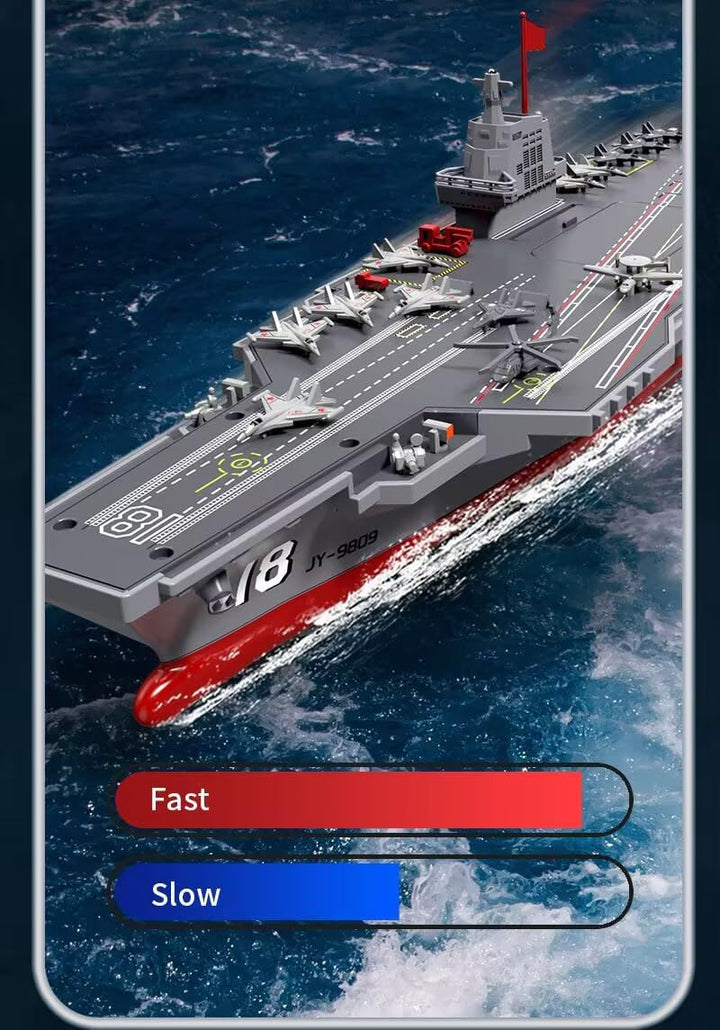 Remote Control Ship Model RC Carrier Ship Model 2.4G Wireless Remote Control Ship Rechargeable Electric Ship Model