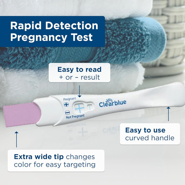 Rapid Detection Pregnancy Test, Home Pregnancy Kit, 3 Count