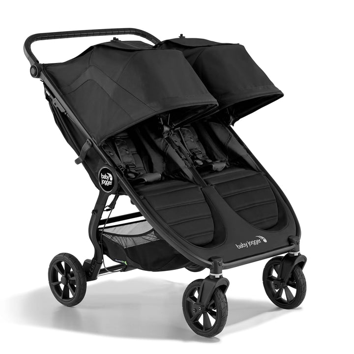 City Mini GT2 All-Terrain Stroller Black Complete with Adjustable Handlebar Hand-Operated Parking Brake and Car Seat Adapter