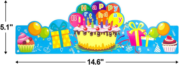 Birthday Crowns for Kids Family Birthday Classroom School VBS Party Supplies Pack of 30 Classroom Must Haves Kindergarten Preschool Pre K