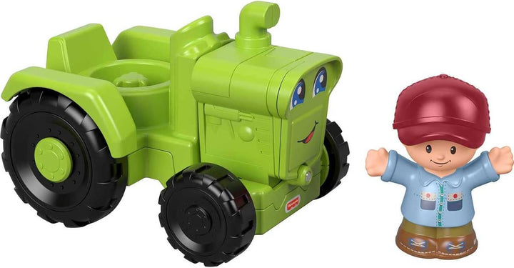 Little People Toddler Toy Helpful Harvester Tractor, Farm Vehicle & Figure Set for Preschool Pretend Play Kids Ages 1+ Years