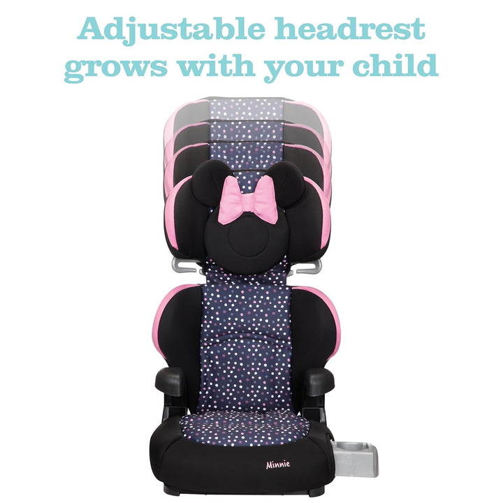 Baby Pronto Booster Car Seats, Belt-Positioning, Booster Seats for Cars 40-100 Lbs, Minnie Dot Party